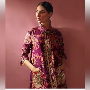 Elegant Purple Floral Maxi Dress